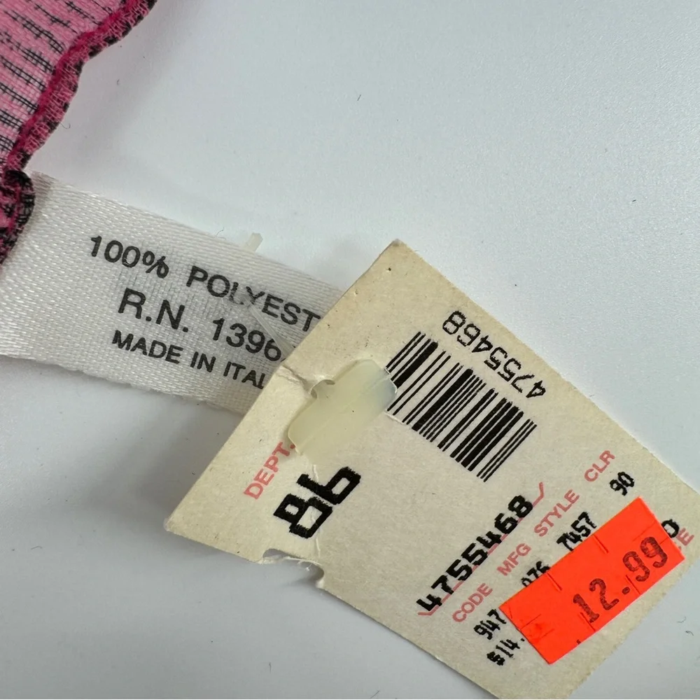 NWT Vintage floral sheer square scarf/ head wrap - Picture 2 of 3